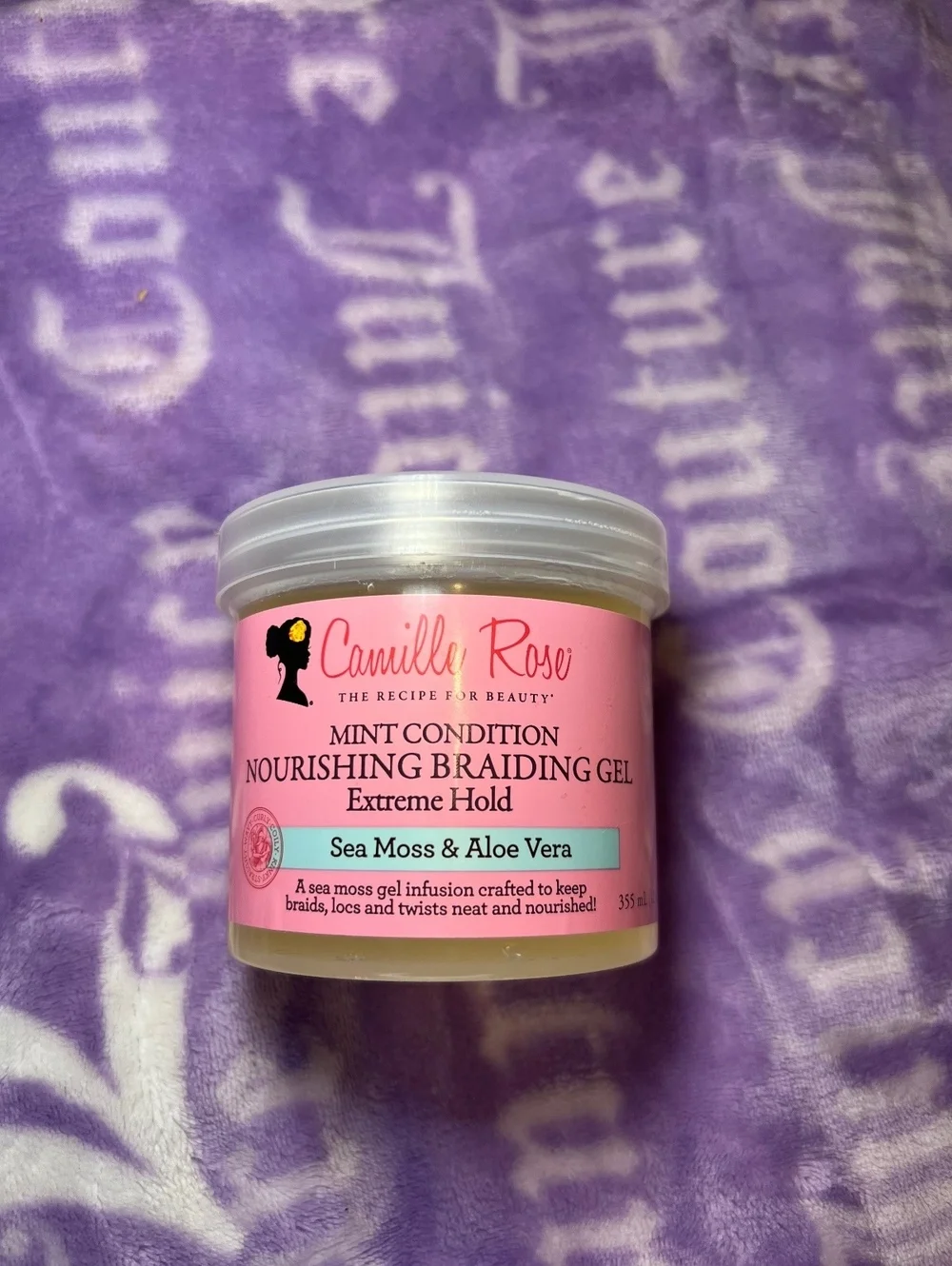 Camille Rose Mint Condition Braiding Gel Extreme Hold 12oz
